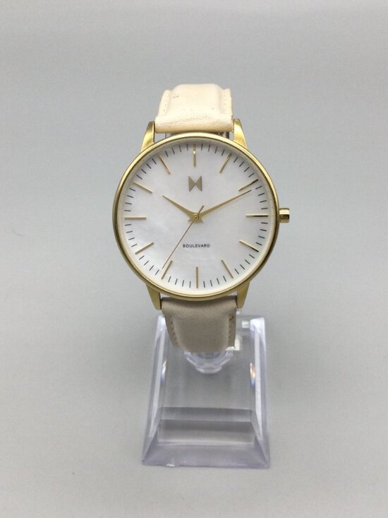 MVMT Abbot Kinney Boulevard Watch Women 38mm Gold Tone MOP Leather New Battery main image 9